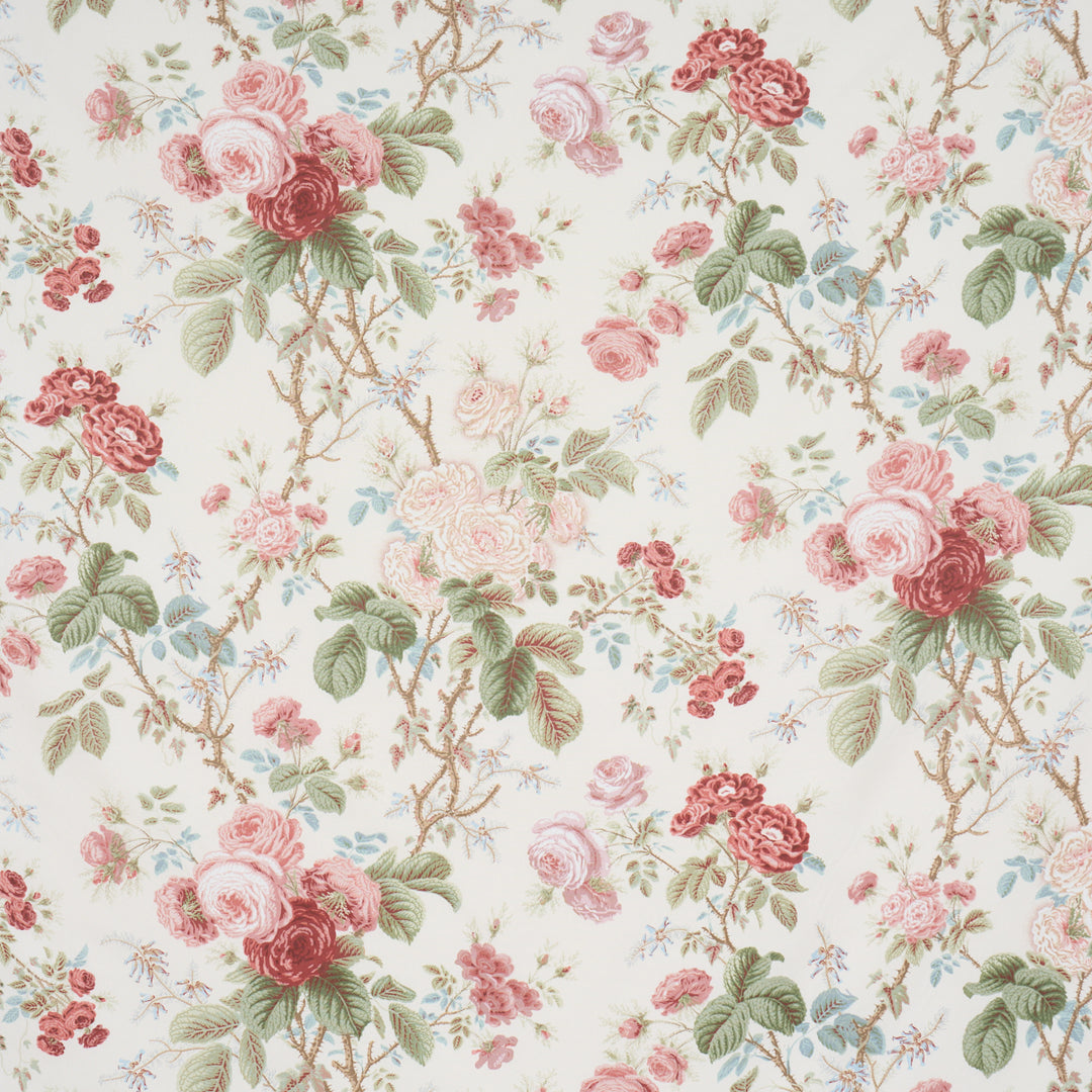 She Walks In Beauty Chintz Rose 183142 by Schumacher Designer Fabric