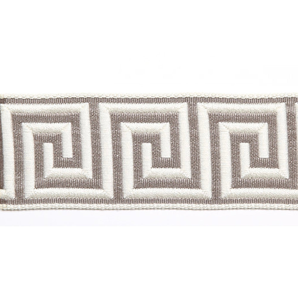 Hellenic Key Jacquard Tape Grain by Europatex Designer Fabric Hellenic 62% Fibranne, 38% Rayon 2.00 inches - Swanky Fabrics -