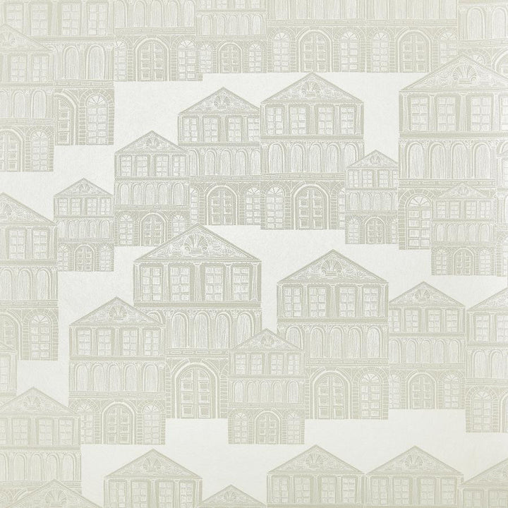 Maison (Wp) # 01 Ivory by 1838 Wallcoverings Designer Wallpaper Elodie HALF DROP PASTE THE WALL UNITED KINGDOM V-21" 20.5"X11YD - Swanky Fabrics -