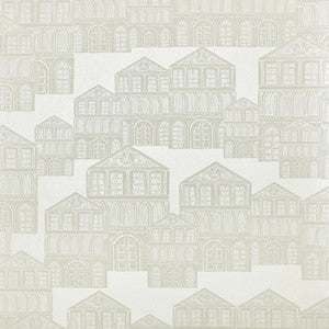 Maison (Wp) # 01 Ivory by 1838 Wallcoverings Designer Wallpaper