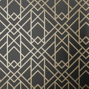 Metro (Wp) # 03 Jet by 1838 Wallcoverings Designer Wallpaper