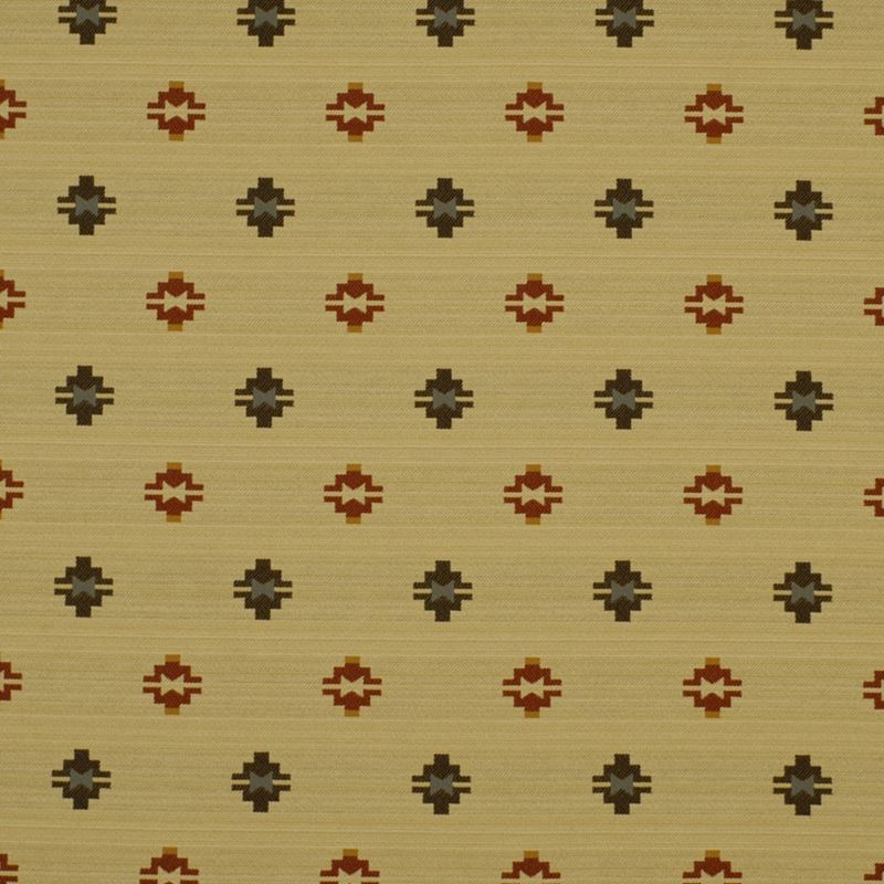 Robert Allen Fabric Moose Lodge Flame 3 3/4 Yards
