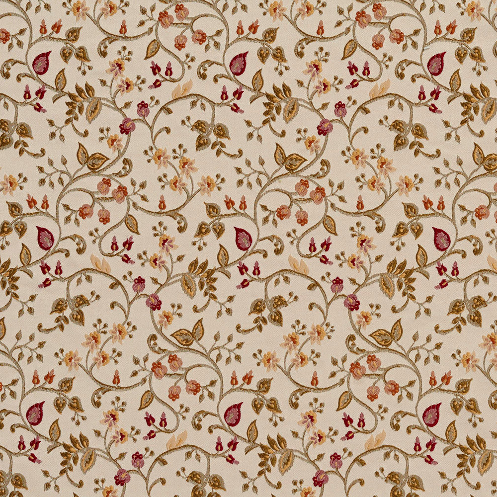 1960 Blossom by Charlotte Designer Fabric Ring book page #21A 60% Cotton, 40% Polyester Asia Exceeds 30,000 Wyzenbeek Rubs (Heavy Duty) Horizontal: 6.75" x Vertical: 6" 54 Inches - Swanky Fabrics -