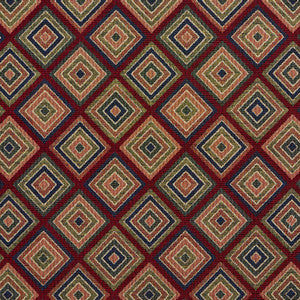 1965 Merlot Diamond by Charlotte Designer Fabric