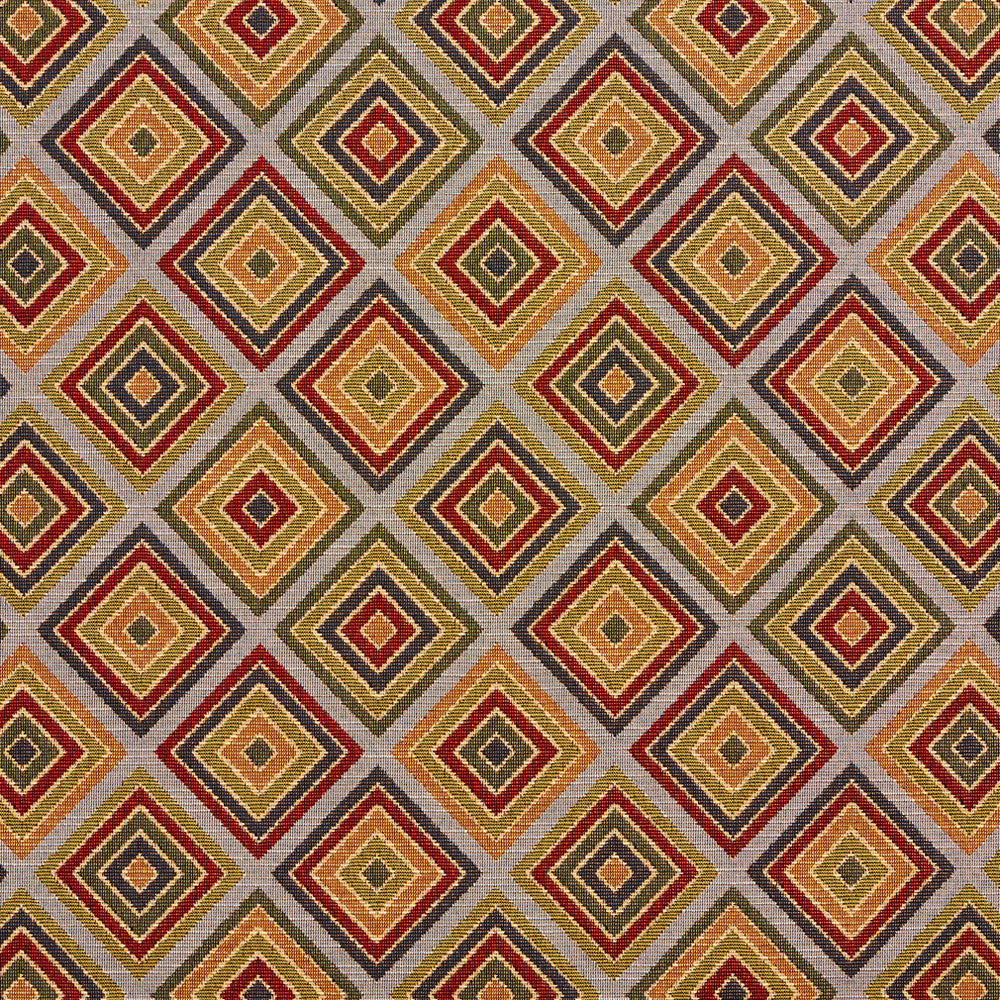 1966 Heather Diamond by Charlotte Designer Fabric Tapestry Classics 70% Polyester, 30% Cotton Asia Exceeds 45,000 Wyzenbeek Rubs (Heavy Duty) Horizontal: 7.5" x Vertical: 7.5" 54 Inches - Swanky Fabrics -