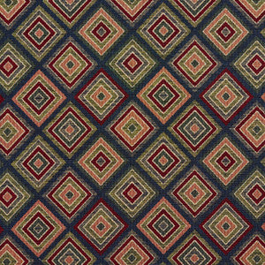 1967 Navy Diamond by Charlotte Designer Fabric