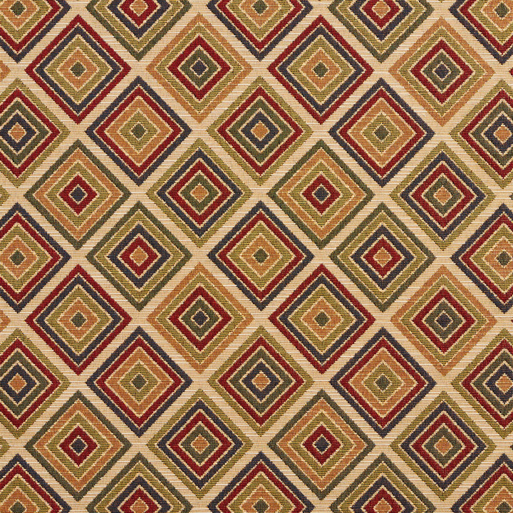 1968 Ecru Diamond by Charlotte Designer Fabric Tapestry Classics 70% Polyester, 30% Cotton Asia Exceeds 45,000 Wyzenbeek Rubs (Heavy Duty) </p><p>Repeat: Horizontal: 7.5" x Vertical: 7.5" 54 Inches - Swanky Fabrics -
