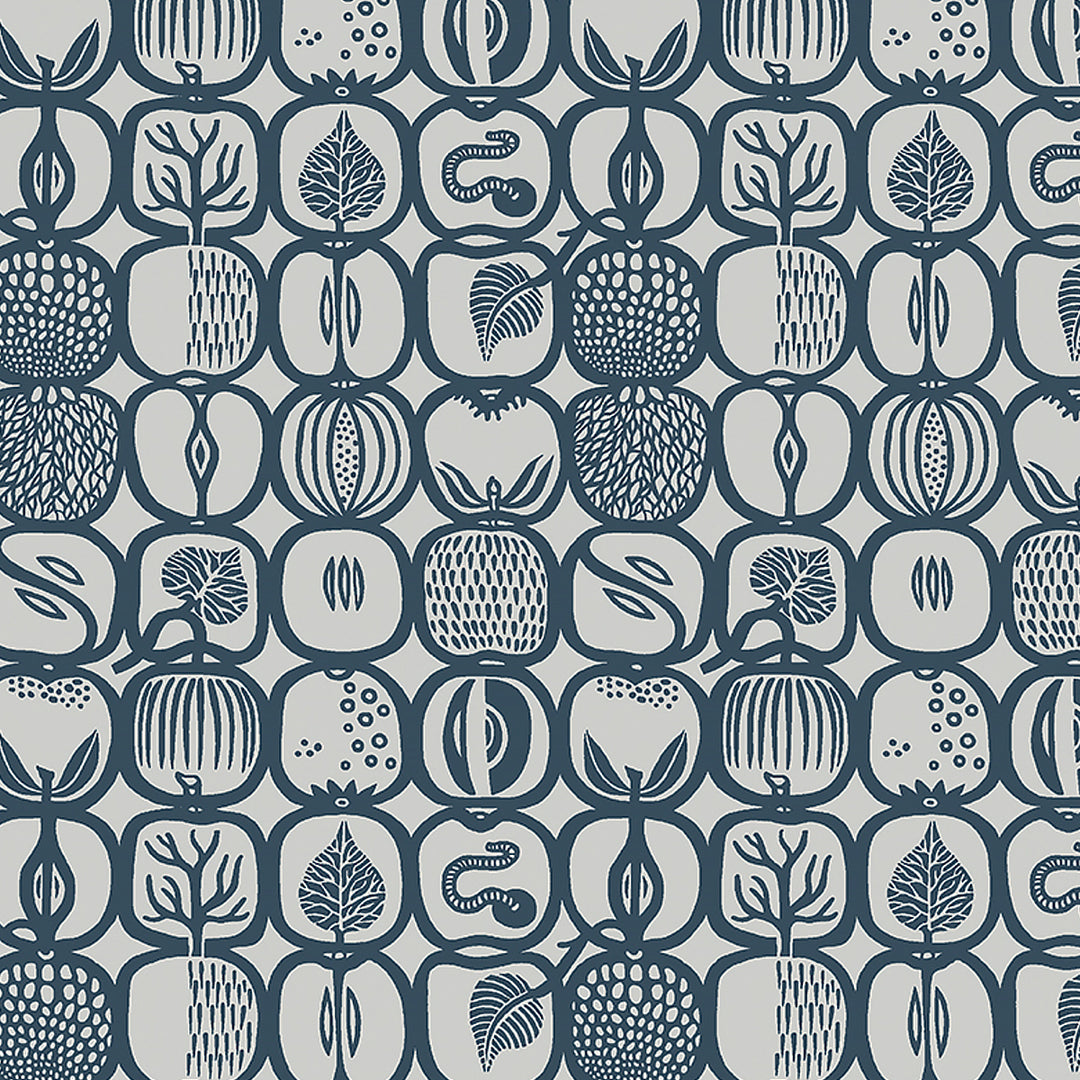 Fruktlåda Slate 1973 by Schumacher Designer Wallcovering