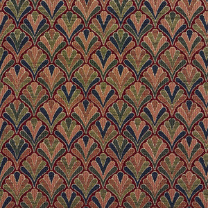 1973 Merlot Fan by Charlotte Designer Fabric