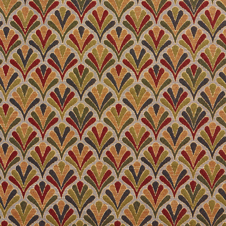 1974 Heather Fan by Charlotte Designer Fabric Tapestry Classics 70% Polyester, 30% Cotton Asia Exceeds 45,000 Wyzenbeek Rubs (Heavy Duty) Horizontal: 7.5" x Vertical: 7.5" 54 Inches - Swanky Fabrics -