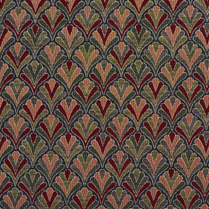 1975 Navy Fan by Charlotte Designer Fabric