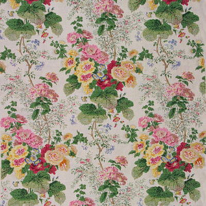 Hollyhock Hb Wht/Pink by Lee Jofa Designer Fabric