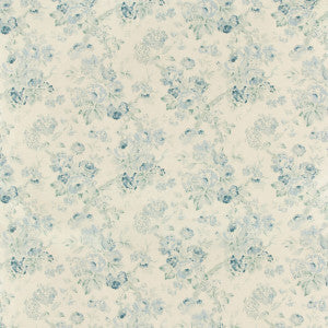 Garden Roses Aqua/Blue by Lee Jofa Designer Fabric