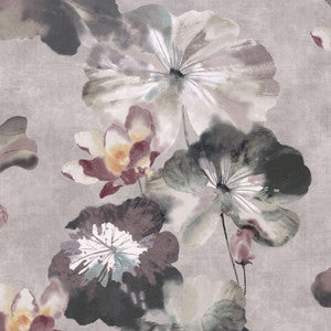 Water Lilies (Wp) # 06 Chamomile by 1838 Wallcoverings Designer Wallpaper