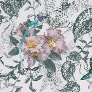 Hedgerow (Wp) # 05 Chamomile by 1838 Wallcoverings Designer Wallpaper