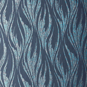 Ripple (Wp) # 03 Blue Dusk by 1838 Wallcoverings Designer Wallpaper