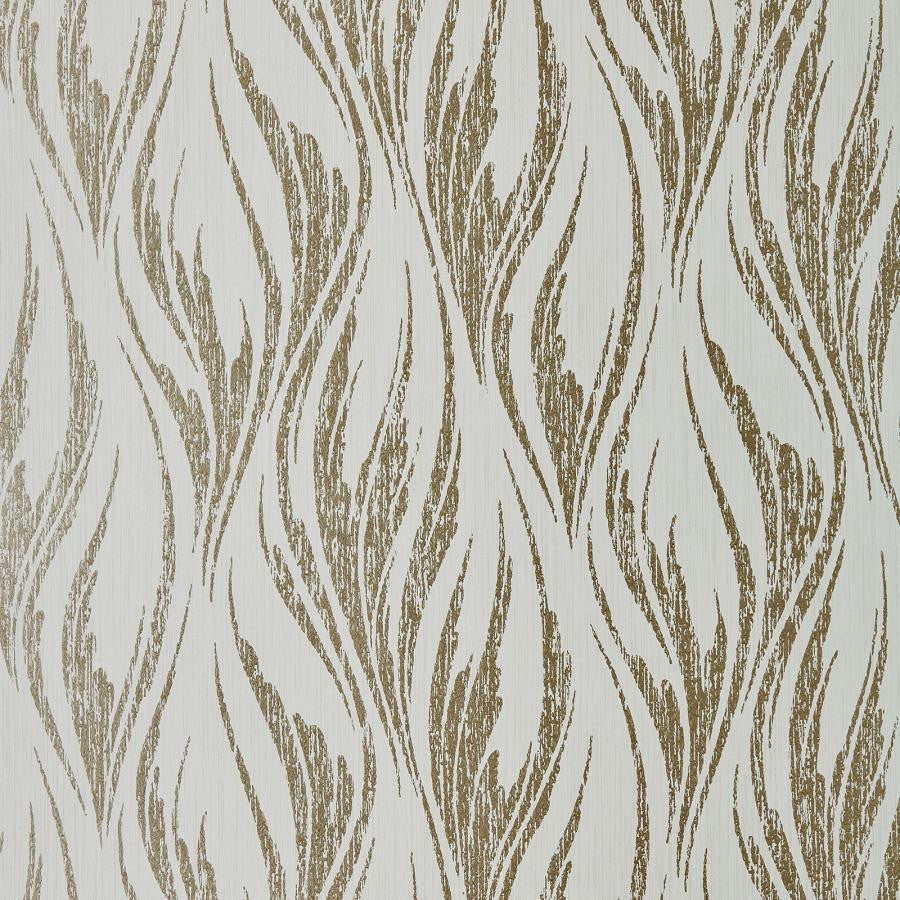 Ripple (Wp) # 04 Shimmer by 1838 Wallcoverings Designer Wallpaper Willow STRAIGHT PASTE THE WALL UNITED KINGDOM V-12.75" 20.5"X11YD - Swanky Fabrics -