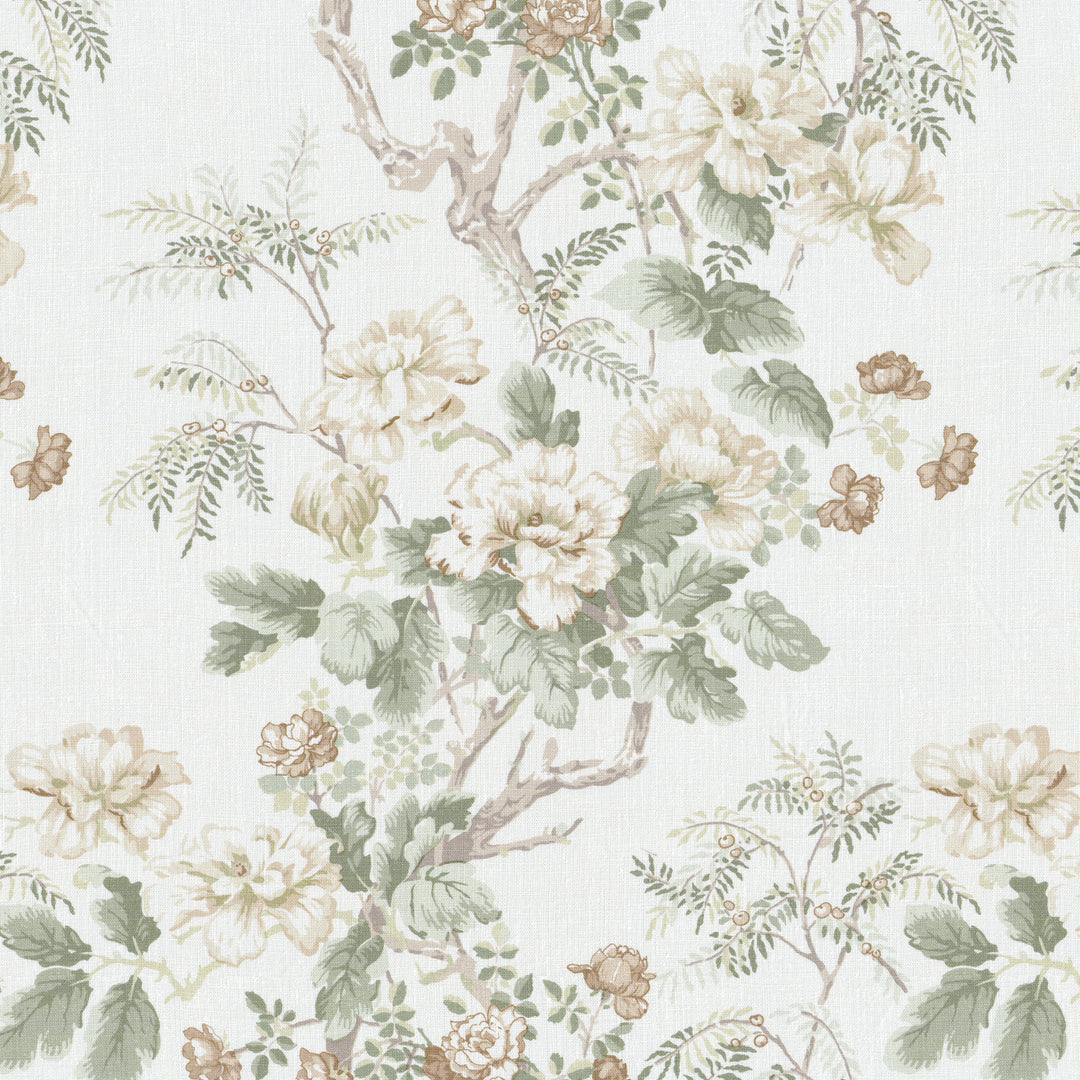 Chinese Peony - Beige 2009164.1630.0 by Lee Jofa Designer Fabric