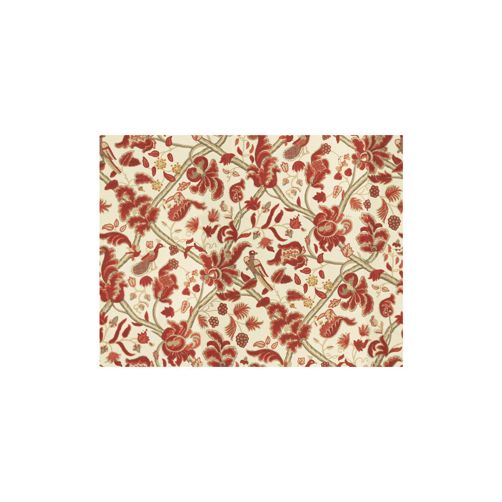 Bloomsbury Red/Gold by Lee Jofa Fabric Lee Jofa Fabric Bloomsbury Red/GoldFabric OSCAR DE LA RENTA LINEN - 100% Thailand </p><p>Repeat: H: 54, V: 41.75 54 - Fabric Carolina -