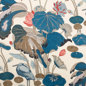Nympheus Print Teal 2010150.13.0 By Lee Jofa Designer Fabric