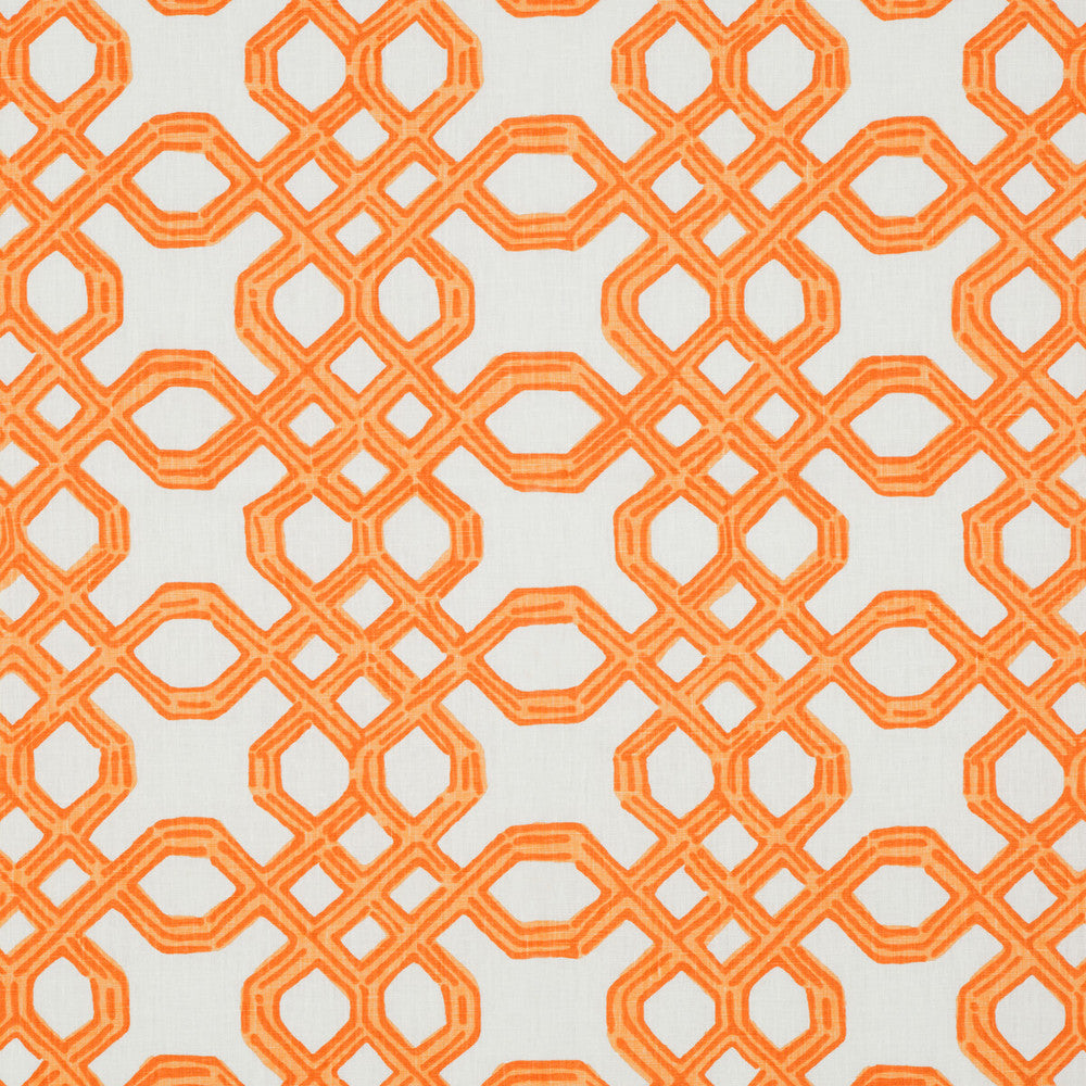 Well Connected Clementine by Lee Jofa Designer Fabric LILLY PULITZER II LINEN - 100% China MEDIUM Horizontal: 18 and Vertical: 18 54 - Swanky Fabrics -