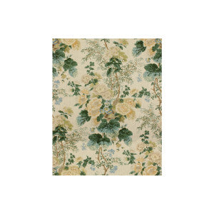 Hollyhock Hdb Lemon/Aqua by Lee Jofa Designer Fabric