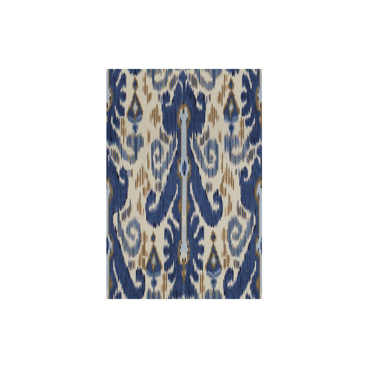 Pardah Print Indigo by Lee Jofa Designer Fabric THE MALIKA COLLECTION LINEN - 53%;COTTON - 35%;NYLON - 12% United Kingdom HEAVY Horizontal: 18 and Vertical: 28.5 54 - Swanky Fabrics -