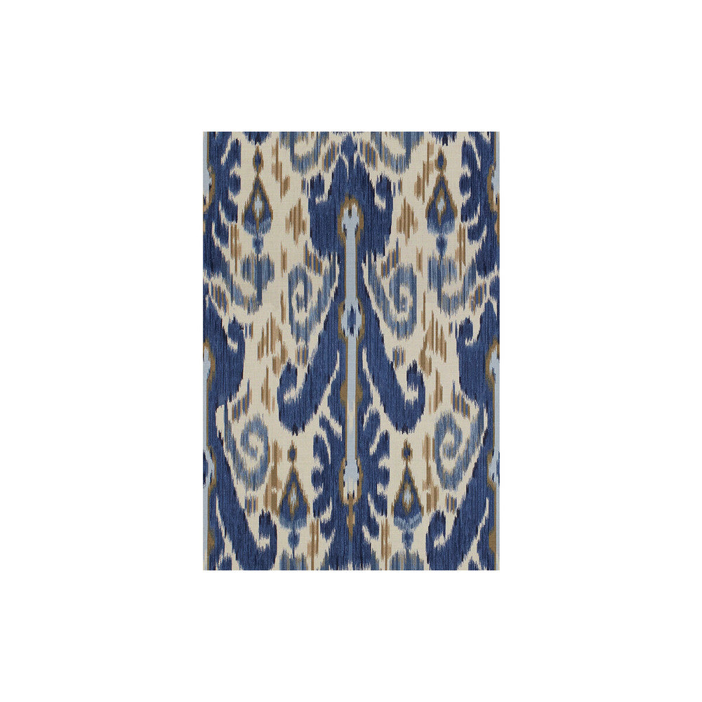 Pardah Print Indigo by Lee Jofa Designer Fabric THE MALIKA COLLECTION LINEN - 53%;COTTON - 35%;NYLON - 12% United Kingdom HEAVY Horizontal: 18 and Vertical: 28.5 54 - Swanky Fabrics -