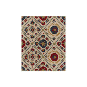 Ayla Trellis Indigo/Red by Lee Jofa Designer Fabric