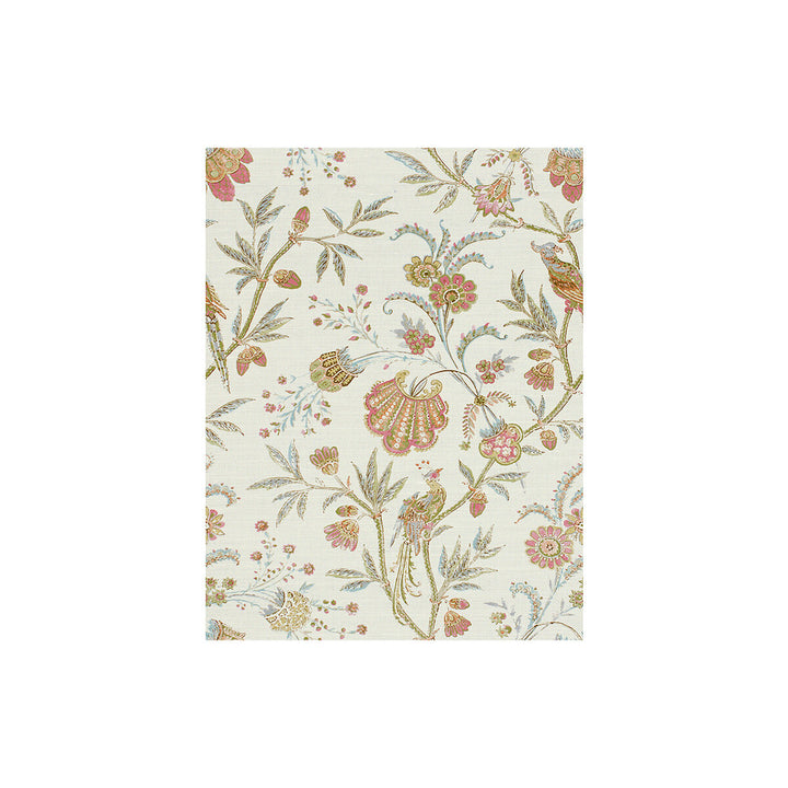 Seafield Pink/Aqua by Lee Jofa Designer Fabric AERIN LINEN - 63%;COTTON - 28%;NYLON - 9% United Kingdom MEDIUM Horizontal: 18 and Vertical: 25.25 54 - Swanky Fabrics -