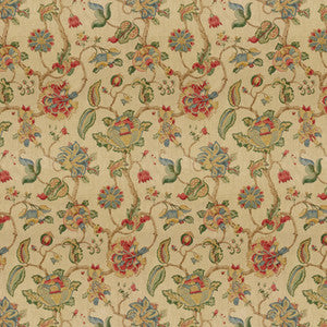 Tidewater Block Ruby/Blue by Lee Jofa Designer Fabric