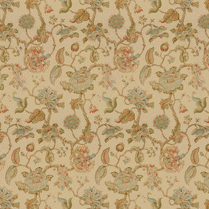 Tidewater Block Clay/Teal by Lee Jofa Designer Fabric