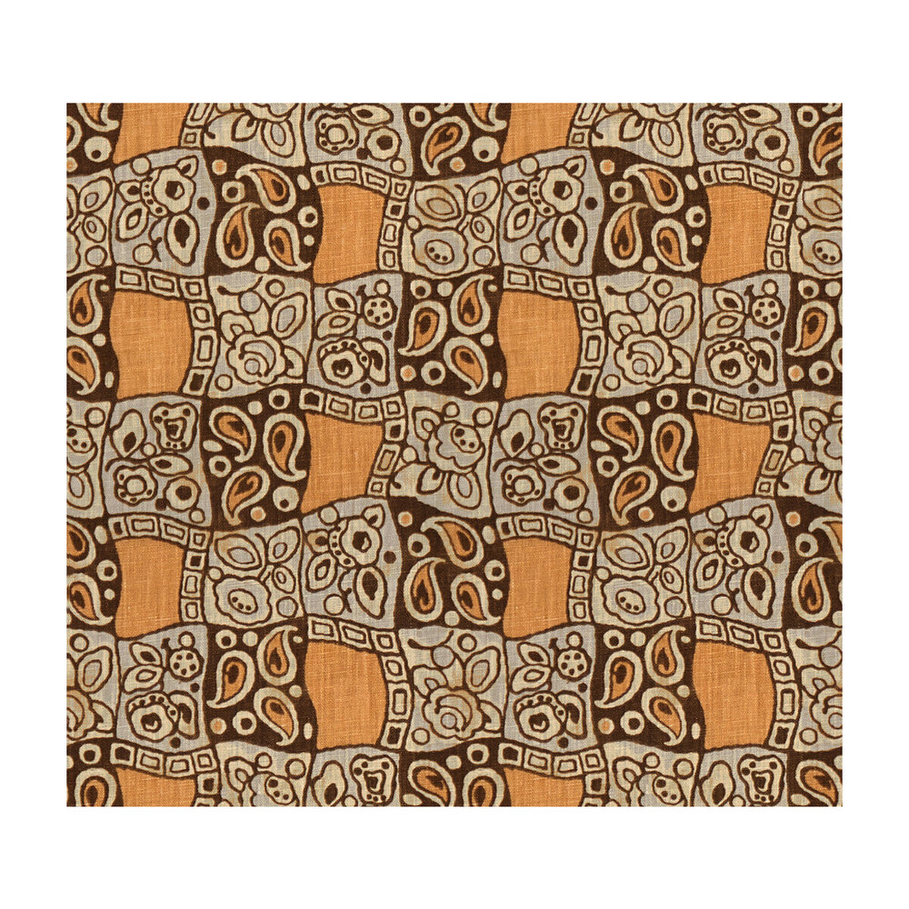 Margaret Whiskey/Brown by Lee Jofa Designer Fabric BUNNY WILLIAMS LINEN - 100% China Horizontal: 9 and Vertical: 16 54 - Swanky Fabrics -
