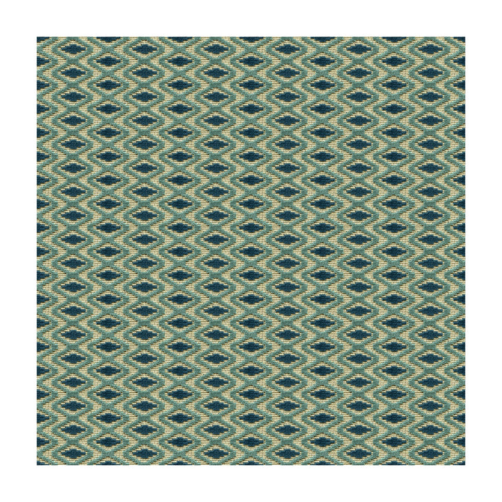Otto Trellis Lagoon/Teal by Lee Jofa Designer Fabric PARISH-HADLEY COTTON - 95%;POLYESTER - 5% Belgium Horizontal: 3.25 and Vertical: 1 53.5 - Swanky Fabrics -