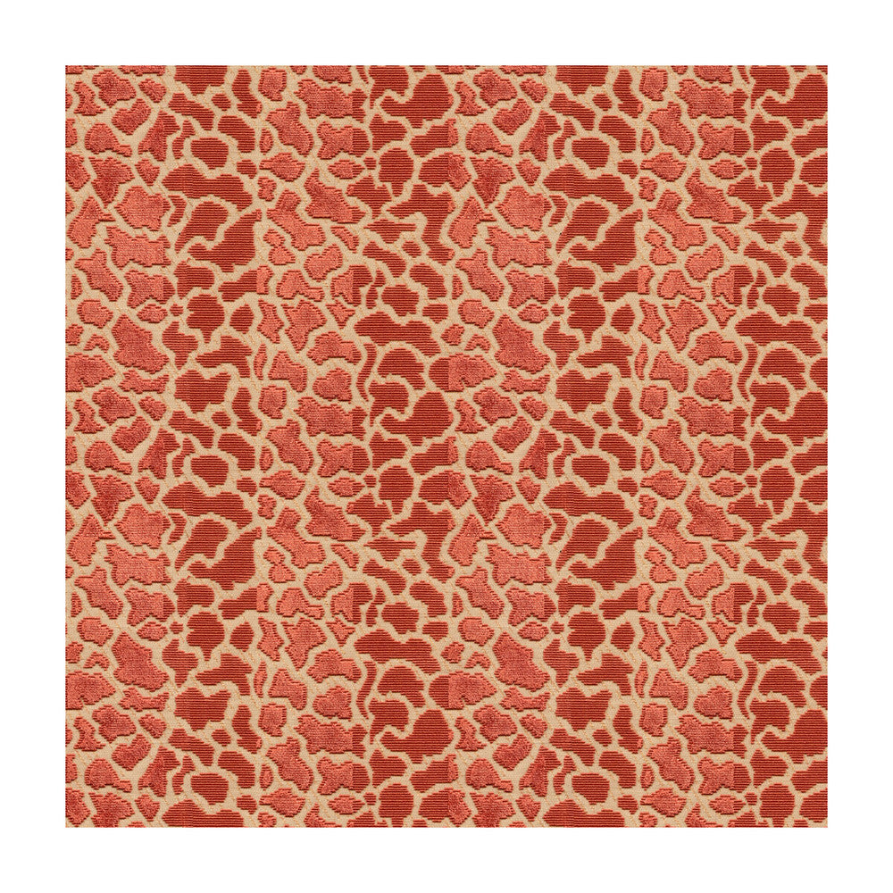 Timbuktu Velvet Red by Lee Jofa Designer Fabric PARISH-HADLEY VISCOSE - 51%;COTTON - 31%;LINEN - 18% India HEAVY Horizontal: 8.75 and Vertical: 7.5 54 - Swanky Fabrics -