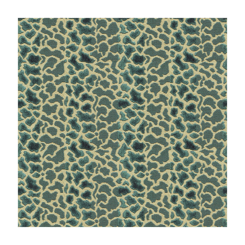 Timbuktu Velvet Blue by Lee Jofa Designer Fabric PARISH-HADLEY VISCOSE - 51%;COTTON - 31%;LINEN - 18% India HEAVY Horizontal: 8.75 and Vertical: 7.5 54 - Swanky Fabrics -