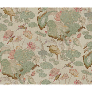 Nympheus Twill Shell/Jade by Lee Jofa Designer Fabric