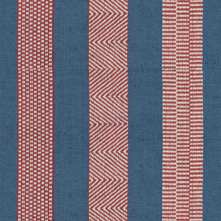 Berber Denim/Ruby by Lee Jofa Designer Fabric OSCAR DE LA RENTA III COTTON - 70%;JUTE - 30% India HEAVY Horizontal: 10.5 and Vertical: 0 53 - Swanky Fabrics -