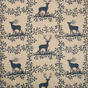 Caribou Emb Navy by Lee Jofa Designer Fabric