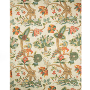 Leyland Print Berry/Forest by Lee Jofa Designer Fabric