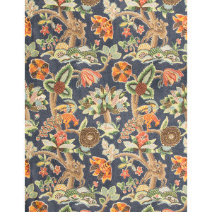 Leyland Print Blue/Multi by Lee Jofa Designer Fabric