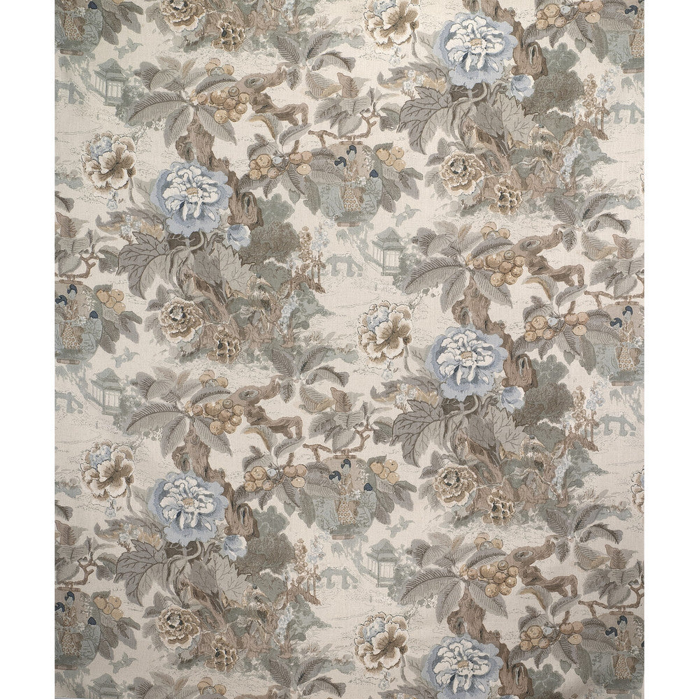 Chinese Lantern Ii Pebble by Lee Jofa Designer Fabric LINEN - 51%;VISCOSE - 49% Thailand MEDIUM Horizontal: 50 and Vertical: 28 50 - Swanky Fabrics -