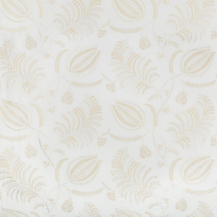 Palmero Emb Ivory/Beige by Lee Jofa Designer Fabric WESTPORT COTTON - 40%;LINEN - 29%;SPUN POLYESTER - 18%;VISCOSE - 13% India MEDIUM Horizontal: 25.9 and Vertical: 25.98 51.8 - Swanky Fabrics -