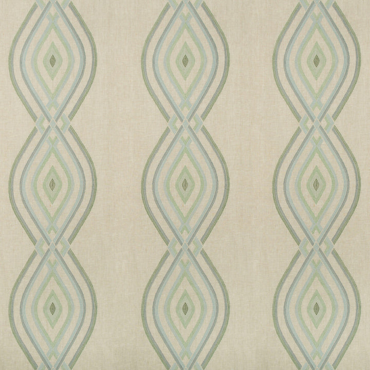 Ora Embroidery Mist by Lee Jofa Designer Fabric WESTPORT LINEN - 68%;VISCOSE - 23%;SPUN POLYESTER - 9% India LIGHT Horizontal: 16.5 and Vertical: 17 51 - Swanky Fabrics -