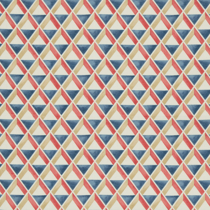 Cannes Print Red/Blue by Lee Jofa Designer Fabric SUZANNE KASLER THE RIVIERA COLLECTION COTTON - 52%;LINEN - 48% Italy MEDIUM Horizontal: 18 and Vertical: 25.2 54 - Swanky Fabrics -