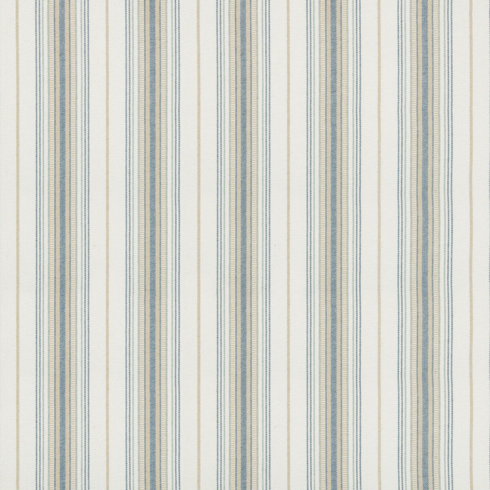 Cassis Stripe Aqua by Lee Jofa Designer Fabric SUZANNE KASLER THE RIVIERA COLLECTION COTTON - 100% India HEAVY Horizontal: 4.8 and Vertical: 0 53 - Swanky Fabrics -