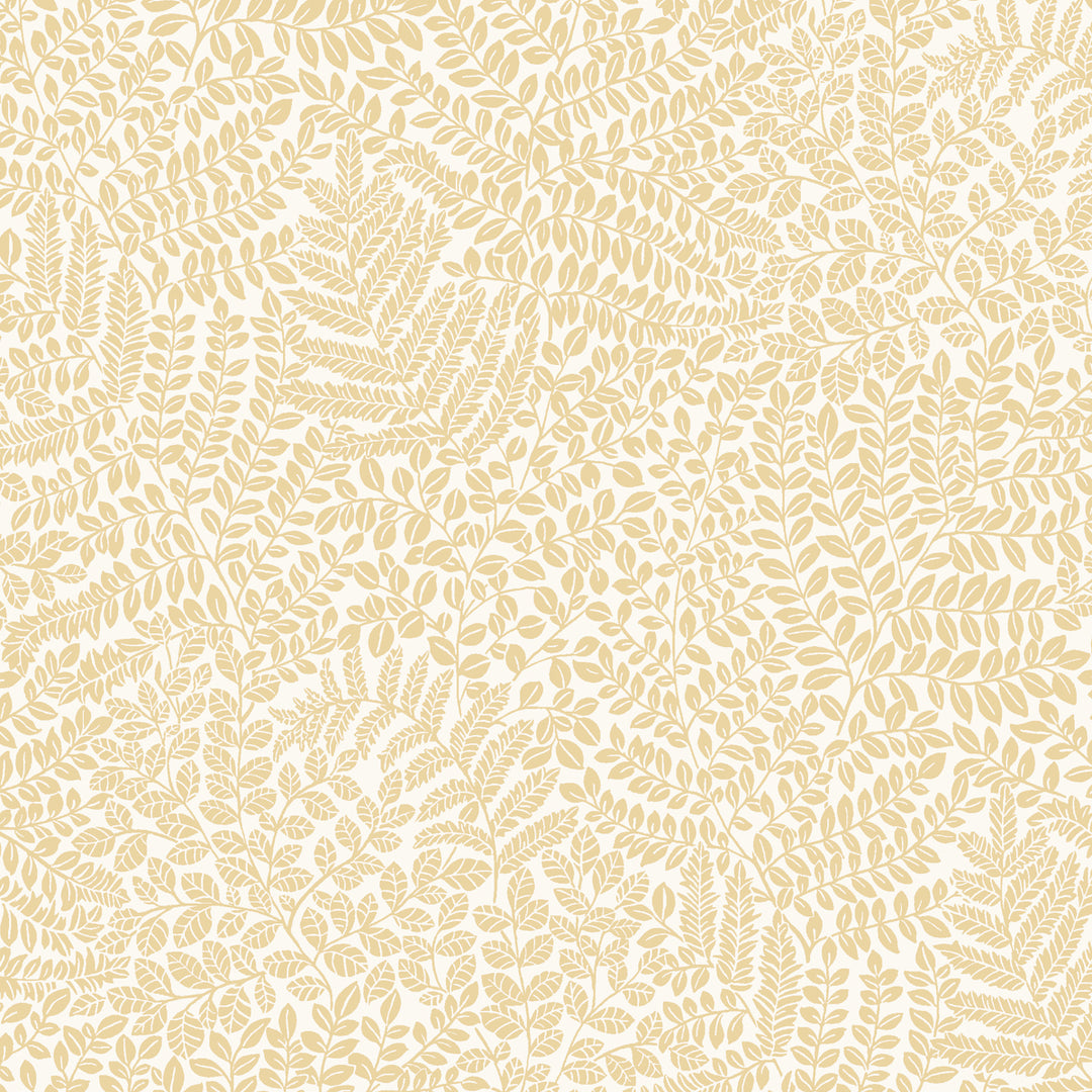 Bladverk Sand 2019 by Schumacher Designer Wallcovering