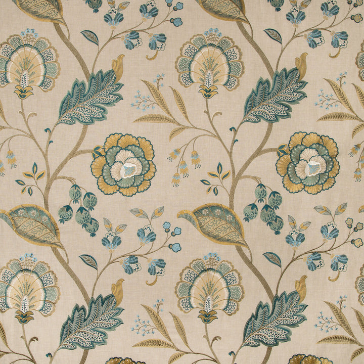 Aston Embroidery Teal by Lee Jofa Fabric Lee Jofa Fabric Aston Embroidery TealFabric MANOR HOUSE VISCOSE - 100% India </p><p>Repeat: H: 25.59, V: 31.1 51.57 - Fabric Carolina -