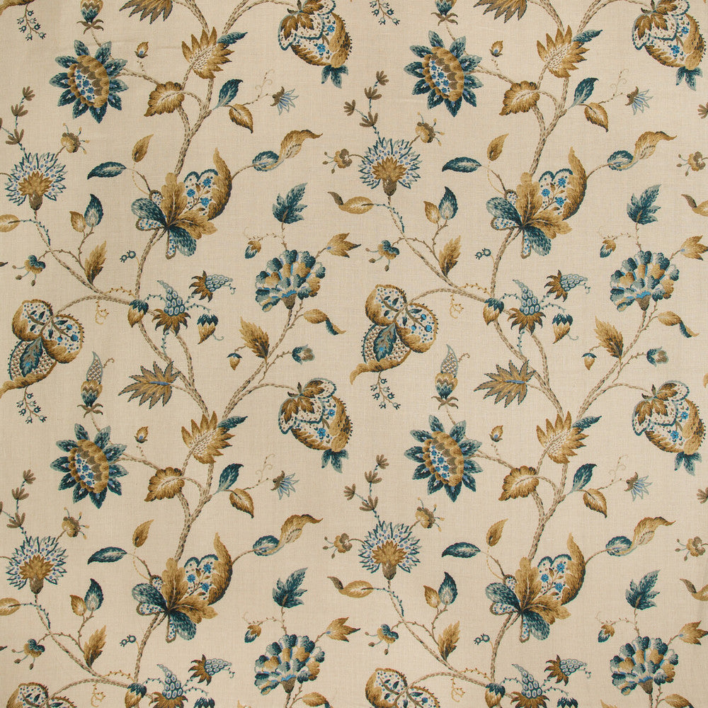 Hollin Print Peacock by Lee Jofa Fabric Lee Jofa Fabric Hollin Print PeacockFabric MANOR HOUSE COTTON - 100% Thailand </p><p>Repeat: H: 26.25, V: 28.82 52.5 - Fabric Carolina -
