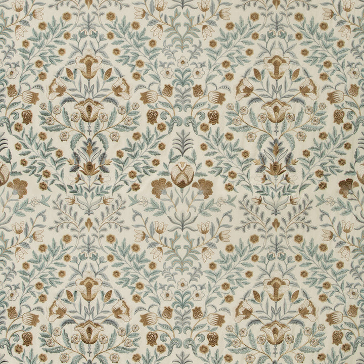 Luxford Embroidery Mist by Lee Jofa Designer Fabric MANOR HOUSE VISCOSE - 70%;SPUN POLYESTER - 30% India LIGHT Horizontal: 25.5 and Vertical: 31.5 51 - Swanky Fabrics -